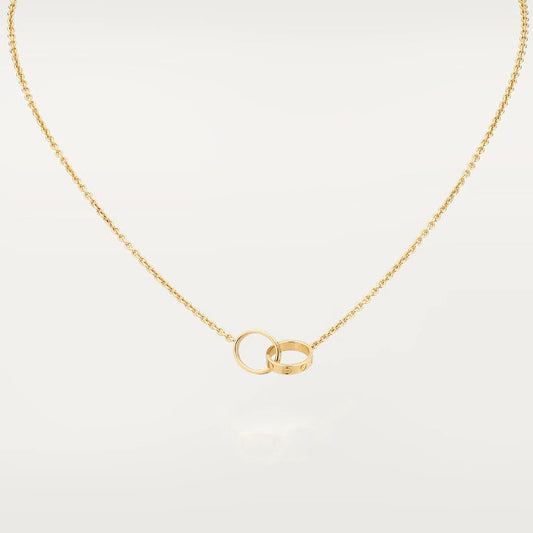 ¡®Lume Jewels¡¯LOVE NECKLACE DOUBLE RING GOLD