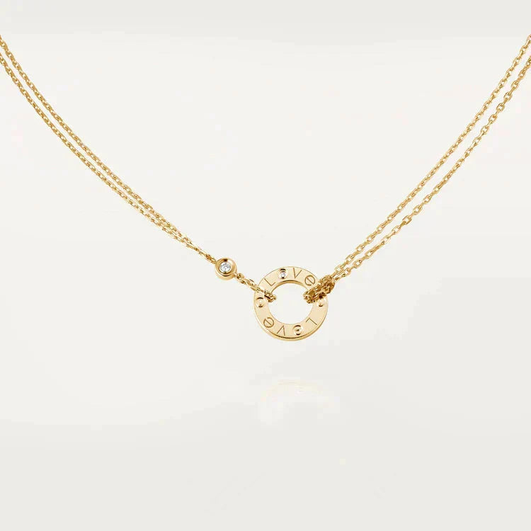 ¡®Lume Jewels¡¯LOVE NECKLACE 16MM 2 DIAMONDS
