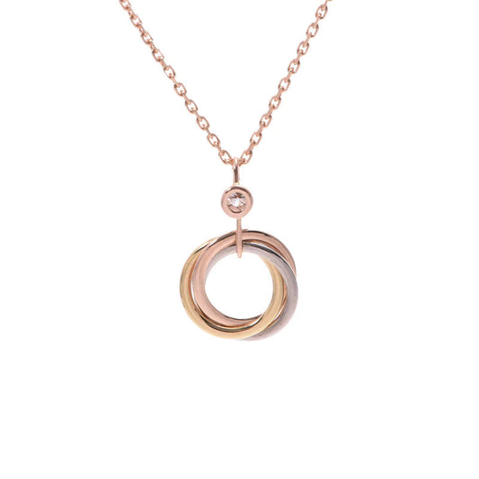 ¡®Lume Jewels¡¯TRINITY SILVER GOLD PINK GOLD NECKLACE