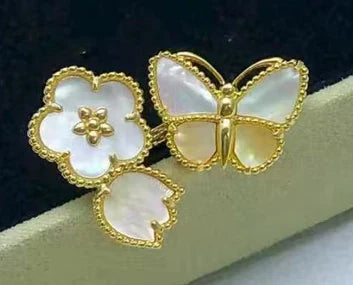 [Lume Jewels] 26 NEW CLOVER LUCKY LIGHT YELLOW AND WHITE SET