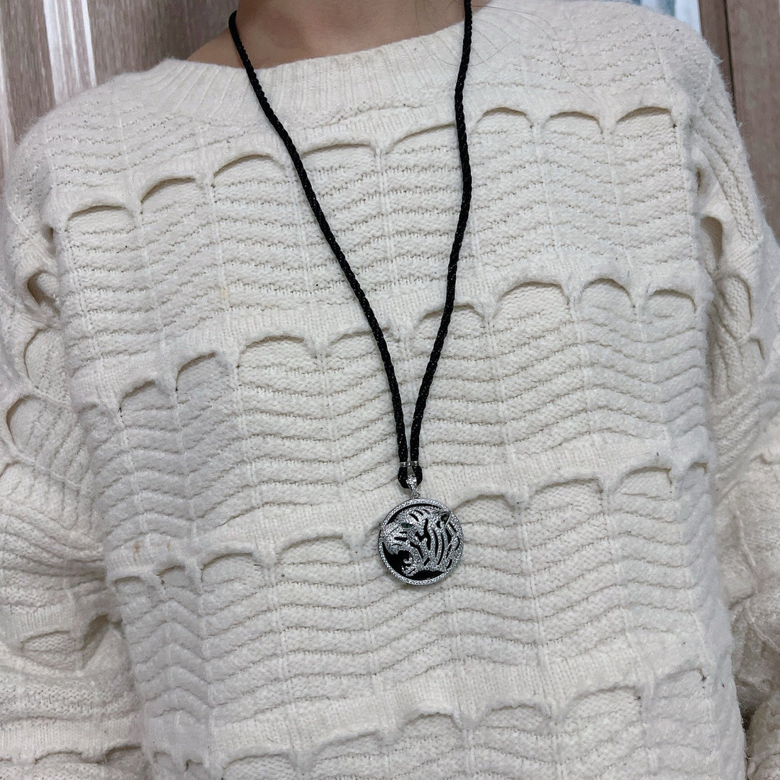 ¡®Lume Jewels¡ Openwork Tiger Cord Pendant Necklace