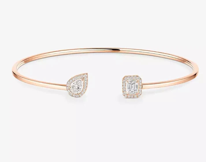 [Lume Jewels]M Delicate Double-Diamond Bracelet