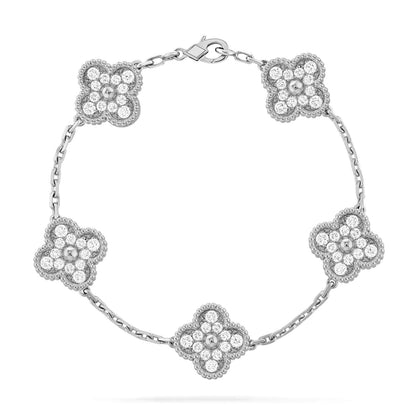 [Lume Jewels] New  CLOVER 5 MOTIF FULL DIAMOND BRACELET COLLECTION