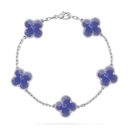 [Lume Jewels]New CLOVER 5 MOTIF BLUE VEINS BRACELET COLLECTION