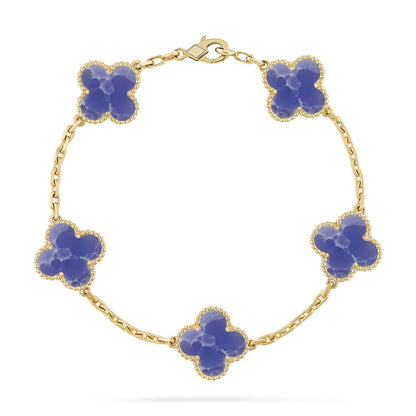 [Lume Jewels]New CLOVER 5 MOTIF BLUE VEINS BRACELET COLLECTION