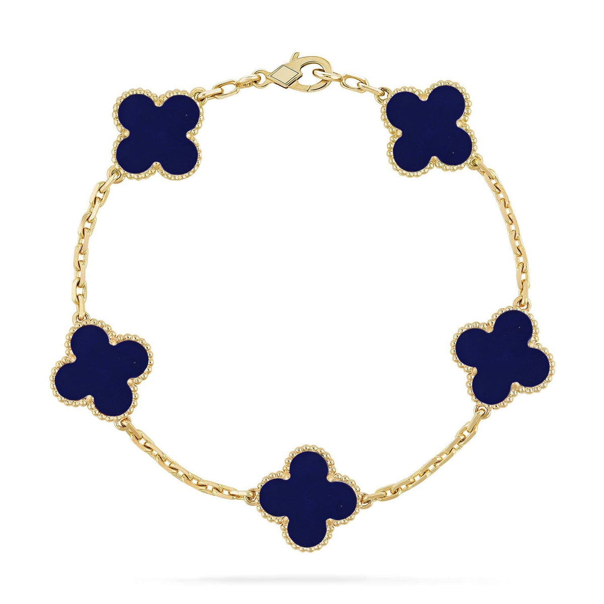 [Lume Jewels]New CLOVER 5 MOTIF LAPIS LAZULI BRACELET COLLECTION
