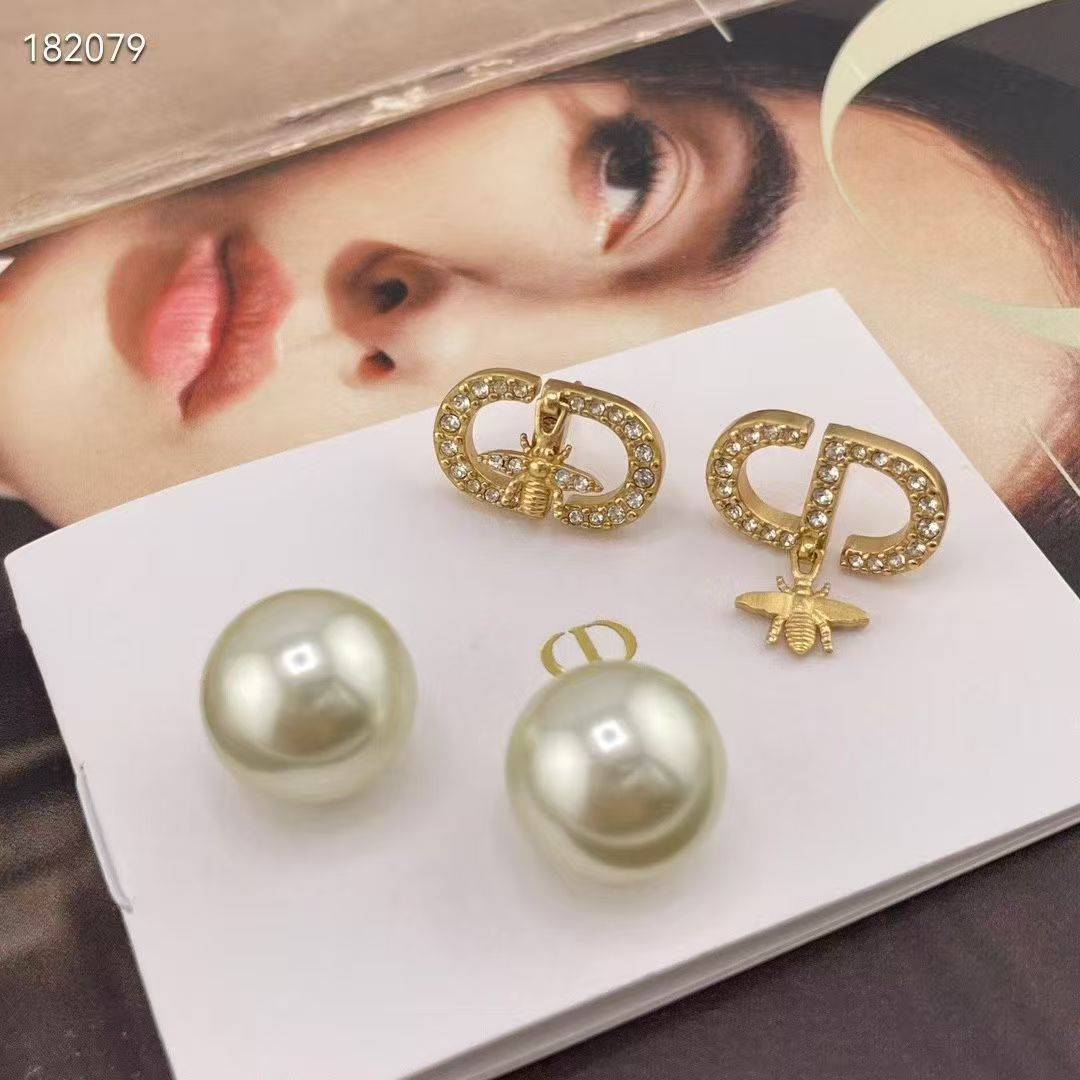 [Lume Jewels]CD Honeycomb Pearl Stud Earrings