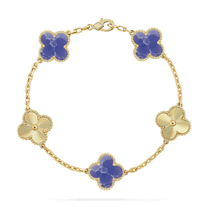 [Lume Jewels]New CLOVER 5 MOTIF BLUE VEINS BRACELET COLLECTION