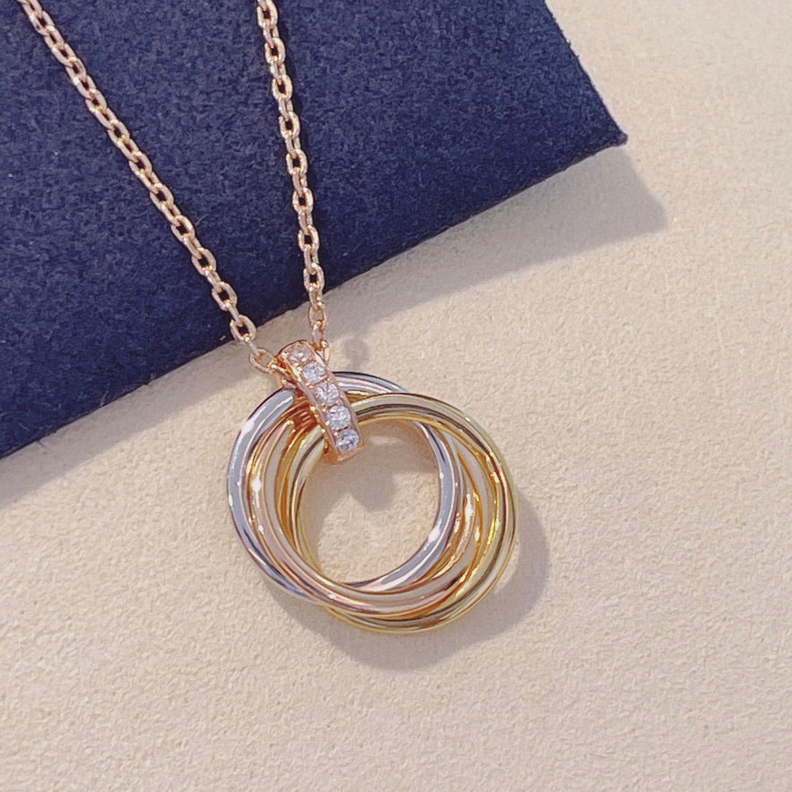 ¡®Lume Jewels¡¯TRINITY NECKLACE GOLD  DIAMONDS
