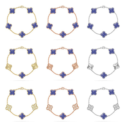 [Lume Jewels]New CLOVER 5 MOTIF BLUE VEINS BRACELET COLLECTION