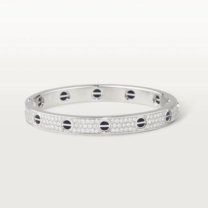 ¡®Lume Jewels¡¯LOVE BRACELET 6.1MM DIAMOND-PAVED CERAMIC