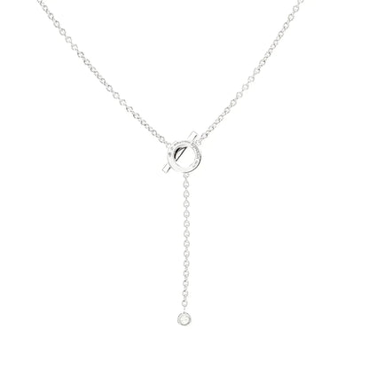 ¡®Lume Jewels¡¯FINESSE SILVER DIAMOND NECKLACE