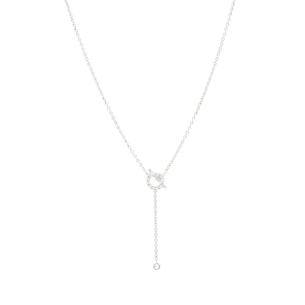 ¡®Lume Jewels¡¯FINESSE SILVER DIAMOND NECKLACE