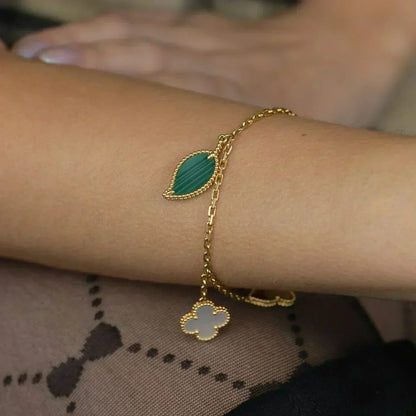 ¡®Lume Jewels¡¯LUCKY SPRING 5 MOTIF GOLD BRACELET