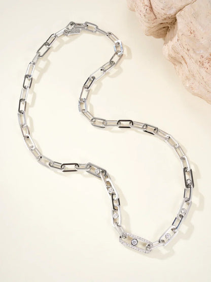 [Lume Jewels] MK NEW SLIDING DIAMOND NECKLACE