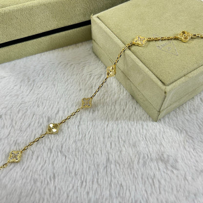 [¡®Lume Jewels¡¯]CLOVER 6 MOTIF DIAMOND LASER BRACELET
