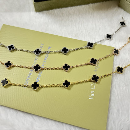 [¡®Lume Jewels¡¯]CLOVER 6 MOTIF  ONYXS BRACELET