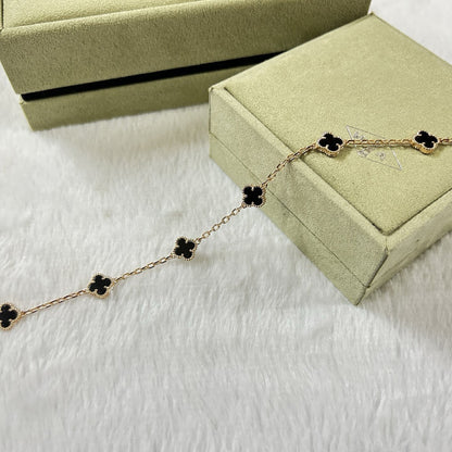 [¡®Lume Jewels¡¯]CLOVER 6 MOTIF  ONYXS BRACELET