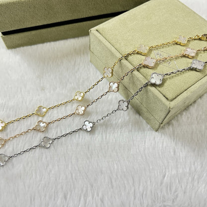 [¡®Lume Jewels¡¯]CLOVER 6 MOTIF WHITE MOP BRACELET