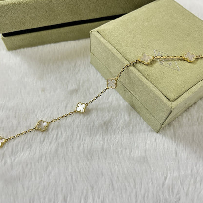 [¡®Lume Jewels¡¯]CLOVER 6 MOTIF WHITE MOP BRACELET
