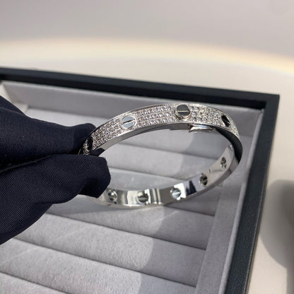 ¡®Lume Jewels¡¯LOVE BRACELET 6.1MM DIAMOND-PAVED CERAMIC