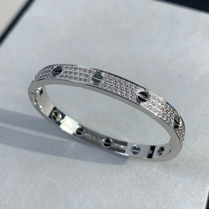 ¡®Lume Jewels¡¯LOVE BRACELET 6.1MM DIAMOND-PAVED CERAMIC