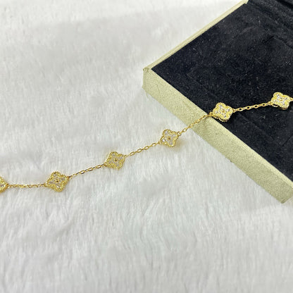 [Lume Jewels]New CLOVER 6 MOTIF DIAMOND BRACELET