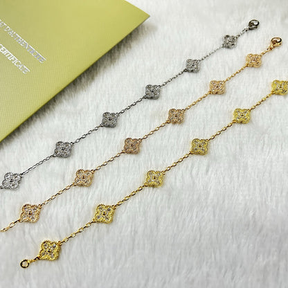 [Lume Jewels]New CLOVER 6 MOTIF DIAMOND BRACELET
