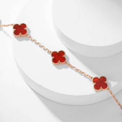 ¡®Lume Jewels¡¯CLOVER 10 MOTIFS CARNELIAN NECKLACE