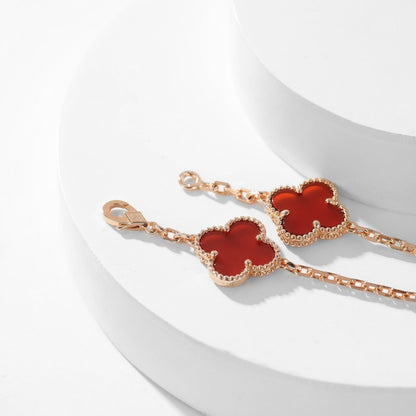 ¡®Lume Jewels¡¯CLOVER 10 MOTIFS CARNELIAN NECKLACE