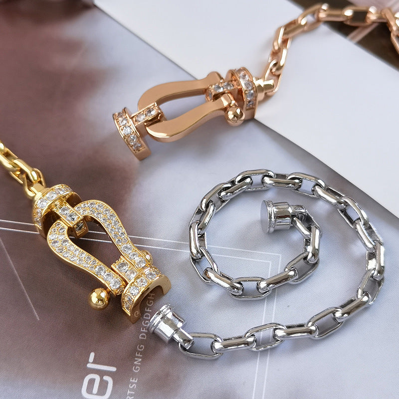 ¡®Lume Jewels¡¯FORCE LARGE HORSESHOE CLASP  METAL BRACELET