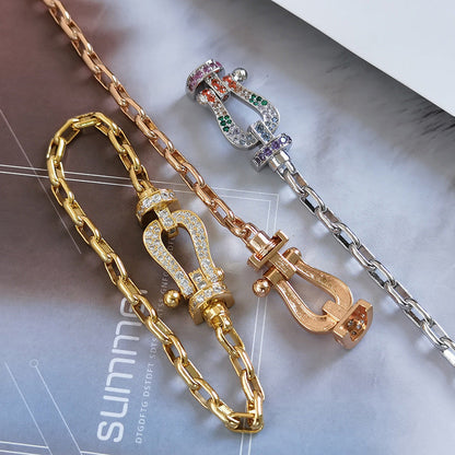 ¡®Lume Jewels¡¯FORCE LARGE HORSESHOE CLASP  METAL BRACELET