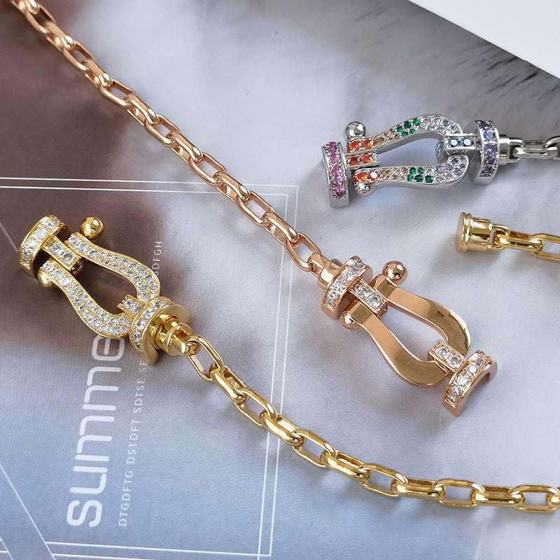 ¡®Lume Jewels¡¯FORCE LARGE HORSESHOE CLASP  METAL BRACELET