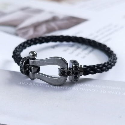 ¡®Lume Jewels¡¯FORCE LARGE SERIES HORSESHOE BLACK SAMURAI BRACELET
