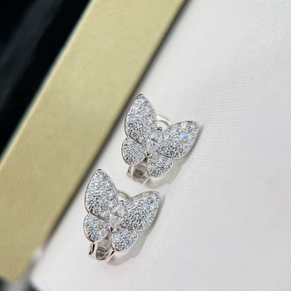 ¡®Lume Jewels¡¯BUTTERFLY ALL DIAMOND EARRINGS