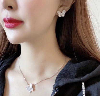 ¡®Lume Jewels¡¯BUTTERFLY ALL DIAMOND EARRINGS