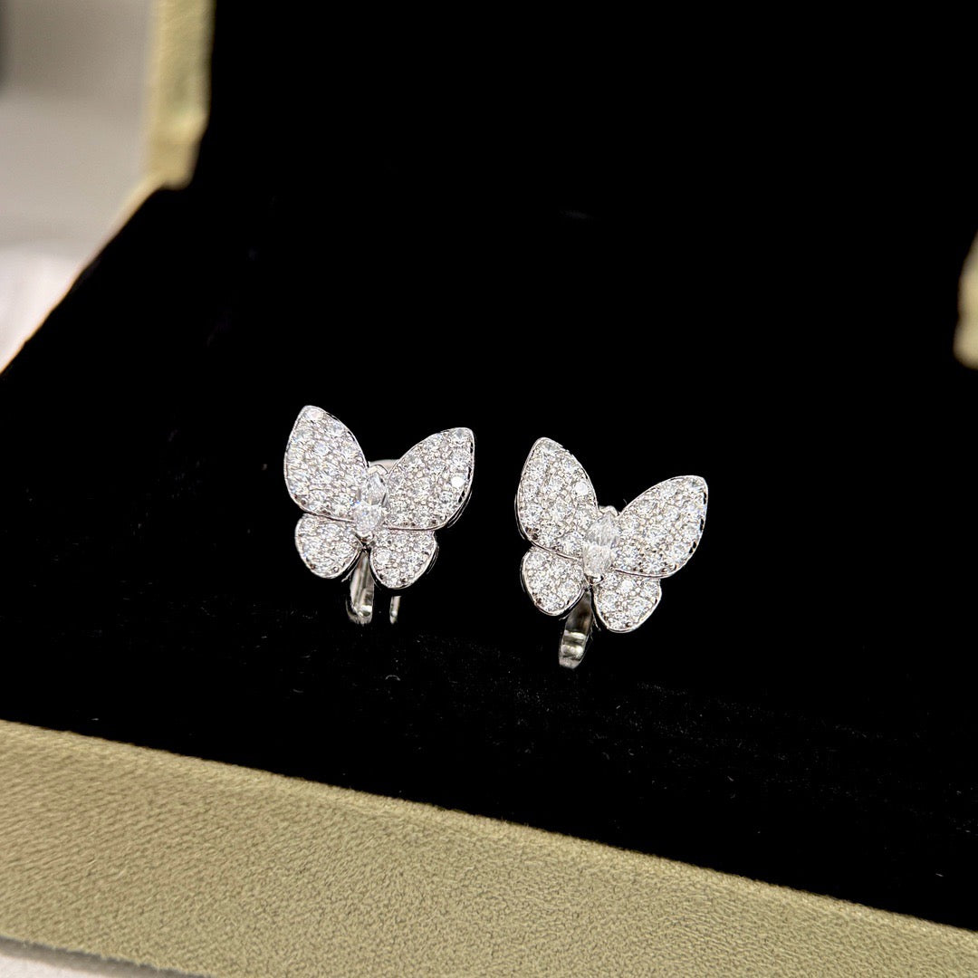 ¡®Lume Jewels¡¯BUTTERFLY ALL DIAMOND EARRINGS