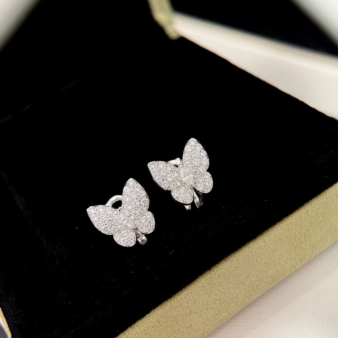¡®Lume Jewels¡¯BUTTERFLY ALL DIAMOND EARRINGS
