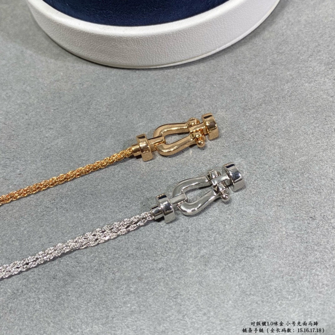 ¡®Lume Jewels¡¯FORCE SMALL HORSESHOE  DIAMOND CHAIN ROPE BRACELET
