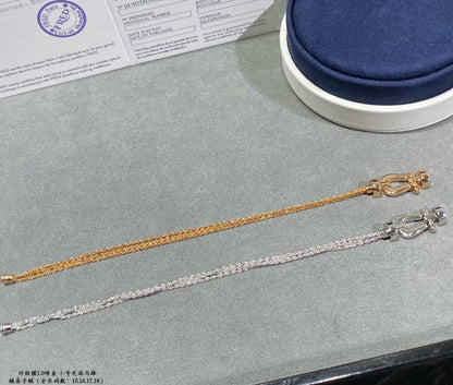 ¡®Lume Jewels¡¯FORCE SMALL HORSESHOE  DIAMOND CHAIN ROPE BRACELET