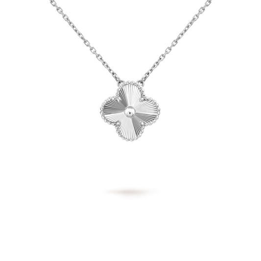 ¡®Lume Jewels¡¯CLOVER 15MM LASER NECKLACE SILVER