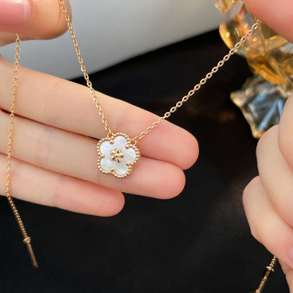 ¡®Lume Jewels¡¯LUCKY  WHITE MOP  PLUM BLOSSOM NECKLACE