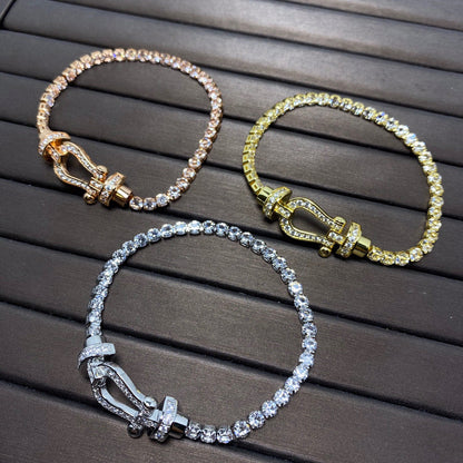 ¡®Lume Jewels¡¯FORCE  HORSESHOE  DIAMOND TENNIS BRACELET