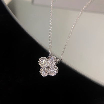 ¡®Lume Jewels¡¯CLOVER 15MM DIAMOND SINGLE FLOWER NECKLACE
