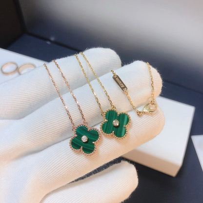 ¡®Lume Jewels¡¯CLOVER 15MM DIAMOND TURQUOISE NECKLACE