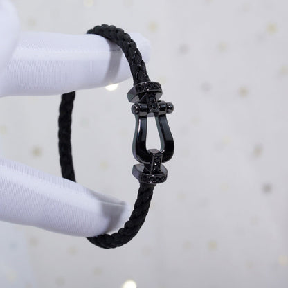 ¡®Lume Jewels¡¯FORCE LARGE SERIES HORSESHOE BLACK SAMURAI BRACELET