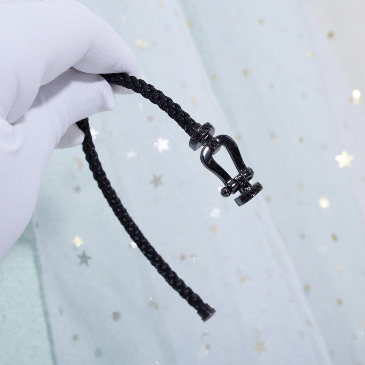¡®Lume Jewels¡¯FORCE LARGE SERIES HORSESHOE BLACK SAMURAI BRACELET