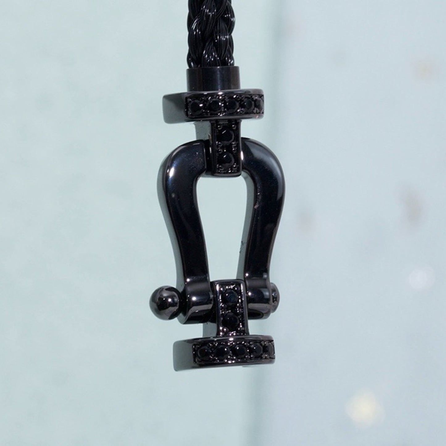 ¡®Lume Jewels¡¯FORCE LARGE SERIES HORSESHOE BLACK SAMURAI BRACELET