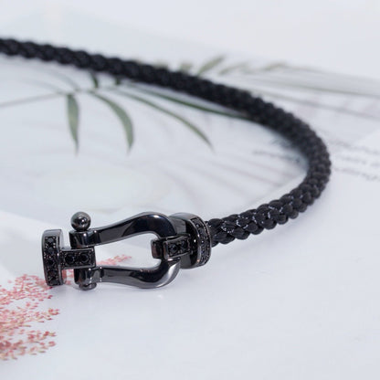 ¡®Lume Jewels¡¯FORCE LARGE SERIES HORSESHOE BLACK SAMURAI BRACELET