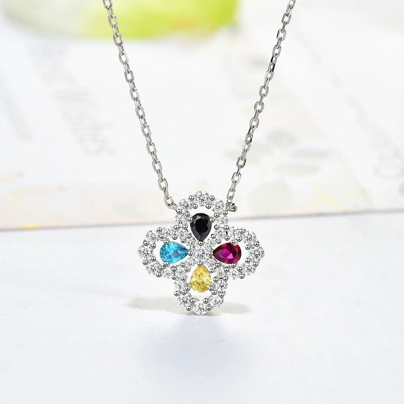 ¡®Lume Jewels¡¯LOOP NECKLACE FULL MOTIF DIAMOND 16MM MULTIPLE COLORS